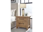 Kristiland 29" 2 Drawer Charging Nightstand - Image 2