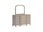 Jorlaina 9 Drawer Dresser and Mirror