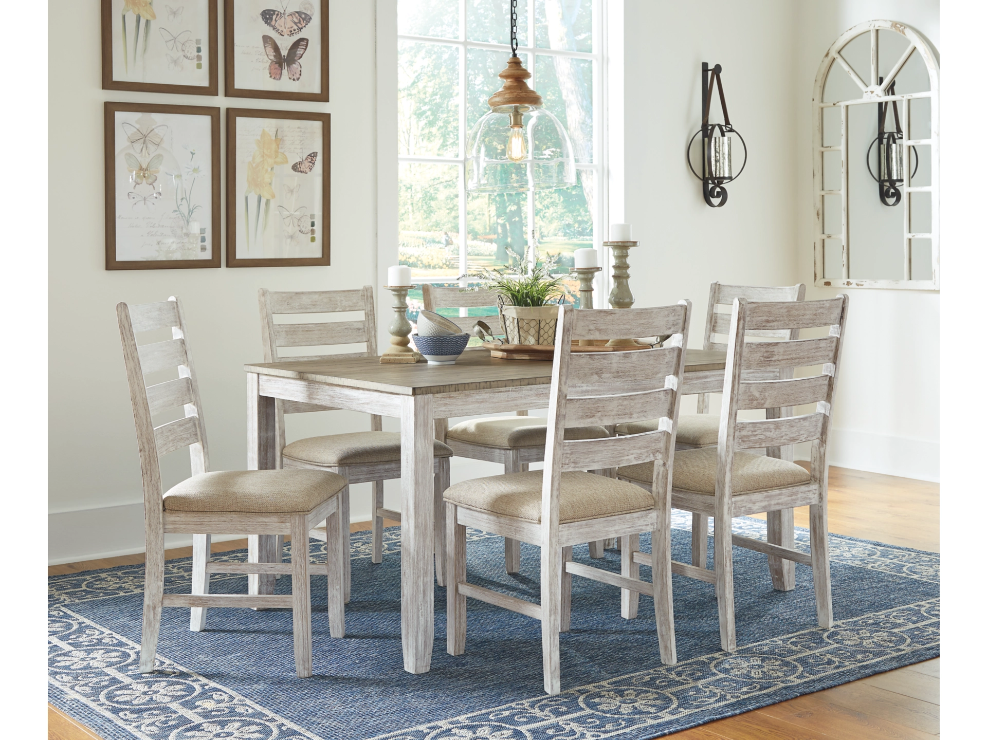 D394-425-R403 Skempton Dining Table and 6 Chairs - Image 1