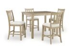 Calmoro Counter Height Dining Table and 4 Barstools - Image 2