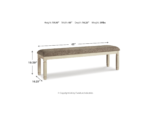 Bolanburg 65" Upholstered Dining Bench - Image 4