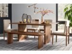 Isanti Dining Table and 4 Chairs and Bench