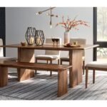 Isanti Dining Table and 4 Chairs and Bench