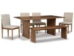 Isanti Dining Table and 4 Chairs and Bench - Image 2