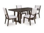 Breckington Dining Table and 4 Next-Gen Nuvella™ Performance Fabric Chairs
