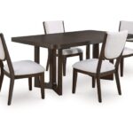 Breckington Dining Table and 4 Next-Gen Nuvella™ Performance Fabric Chairs