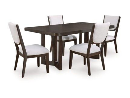 Breckington Dining Table and 4 Next-Gen Nuvella™ Performance Fabric Chairs