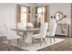 Jorlaina Dining Table and 6 Chairs