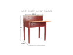 7 Drawer Fold Down Desk - Image 4