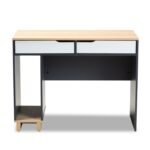 Baxton Studio Reed 2-Drawer Multicolor Computer Desk