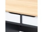 Baxton Studio Reed 2-Drawer Multicolor Computer Desk - Image 6
