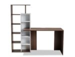 Baxton Studio Rowan Computer Desk with Shelves