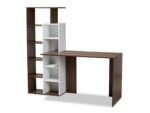 Baxton Studio Rowan Computer Desk with Shelves - Image 3