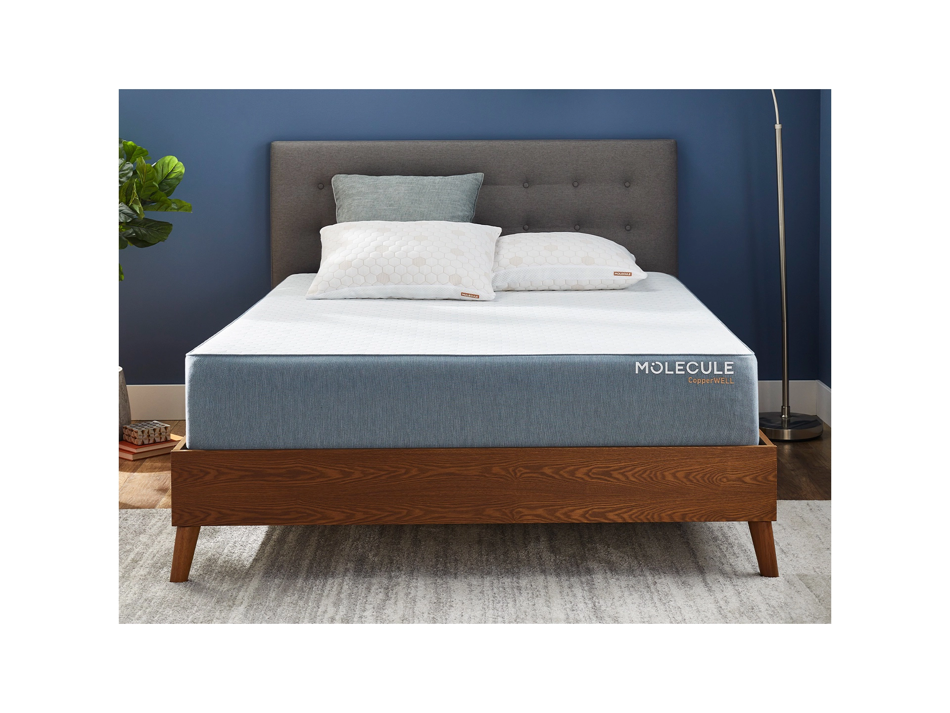 M60001026_1 MOLECULE CopperWELL Medium Gel Memory Foam 12 Inch Queen Mattress - Image 1