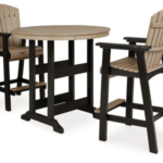 Fairen Trail Outdoor Bar Table and 2 Barstools