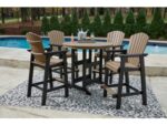 Fairen Trail Outdoor Bar Table and 4 Barstools - Image 2