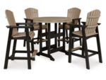 Fairen Trail Outdoor Bar Table and 4 Barstools