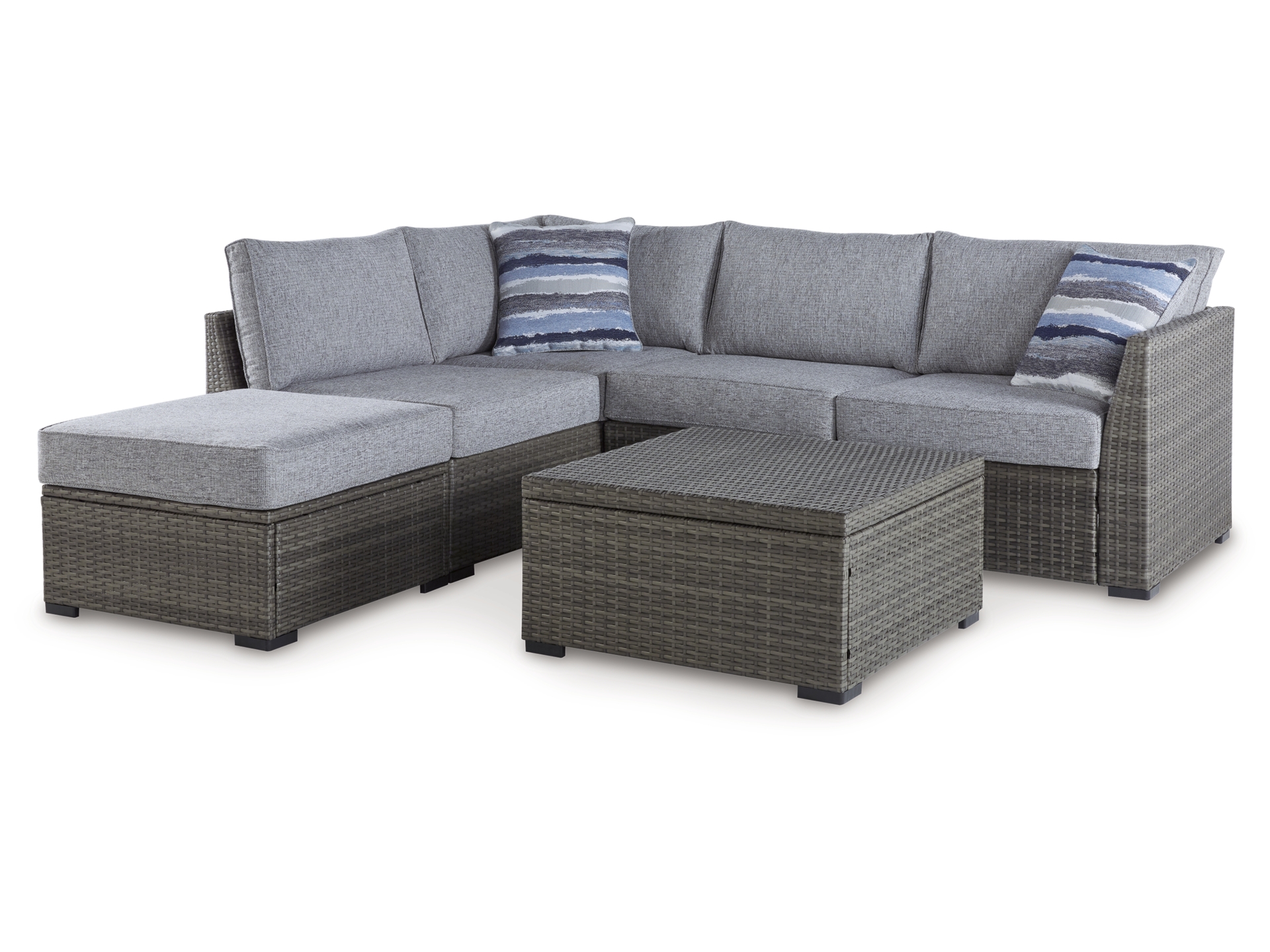 P297-070-ANGLE-SW-P1-KO (1) Petal Road 4-Piece Outdoor Sectional Set - Image 1