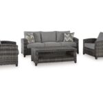 Oasis Court 4-Piece Outdoor Conversation Set