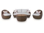 Cardiff Beach Outdoor Sofa, Loveseat and 2 Lounge Chairs with Coffee Table