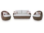 Cardiff Beach Outdoor Sofa, Loveseat and 2 Lounge Chairs with Coffee Table - Image 4