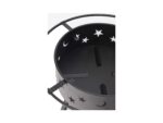Outdoor Star & Moon Steel Wood Burning Round Fire Pit - Image 4