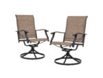 Nuu Garden Textilene Dining Swivel Chair Set of 2