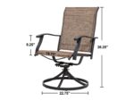 Nuu Garden Textilene Dining Swivel Chair Set of 2 - Image 6