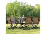 Nuu Garden Outdoor Dining Table and 6 Swivel Chairs - Image 2