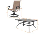 Nuu Garden Outdoor Dining Table and 6 Swivel Chairs - Image 7