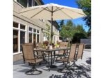Nuu Garden Outdoor Dining Table and 6 Swivel Chairs - Image 8