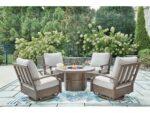 Rainier Ranch Outdoor Swivel Glider Chair with Cushion - Image 9