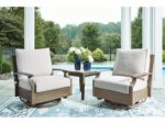 Rainier Ranch Outdoor Swivel Glider Chair with Cushion - Image 8