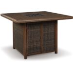 Paradise Trail Outdoor Bar Table with Fire Pit