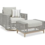 Seton Creek Outdoor Lounge Chair and Ottoman