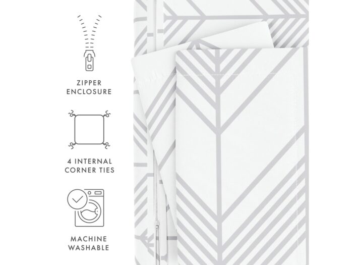 iEnjoy Home Chevron Twin/Twin XL Duvet Set - Image 7