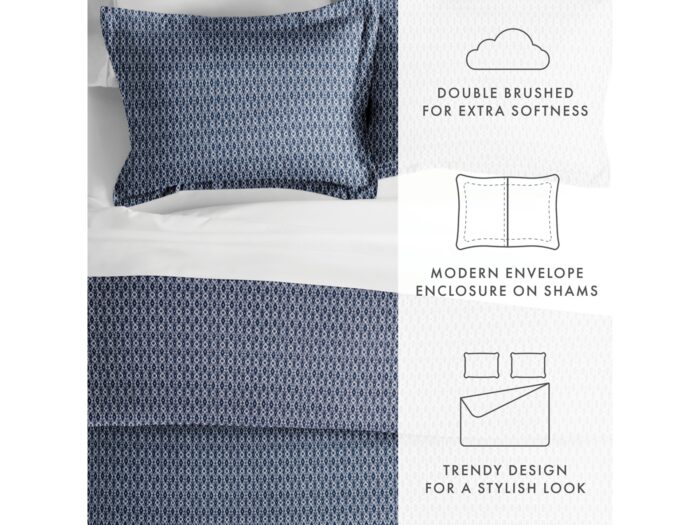 iEnjoy Home Diamond Patterned Twin/Twin XL Duvet Set - Image 5