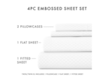 iEnjoy Home Checkered Embossed Twin Sheet Set - Image 4