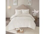 Cecily 3-Piece Tufted Full/Queen Medallion Duvet Cover Set