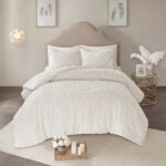Cecily 3-Piece Tufted Full/Queen Medallion Duvet Cover Set