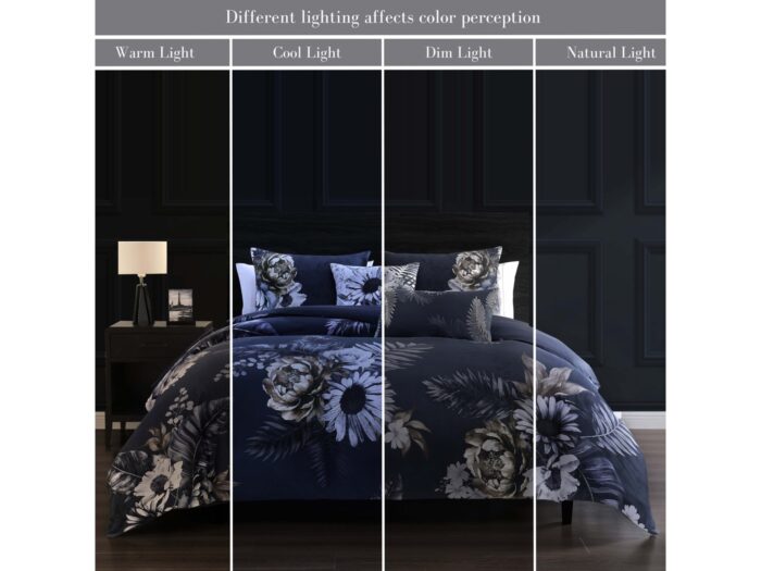 Bebejan Forget Me Not 100% Cotton 5-Piece Reversible Comforter Set - Image 10