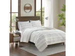 Fraser Full/Queen 3 Piece Printed Microfiber Seersucker Quilt Set - Image 2