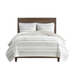 Fraser Full/Queen 3 Piece Printed Microfiber Seersucker Quilt Set