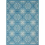 Nourison Jubilant 5' X 7' Ivory Blue Area Rug