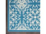 Nourison Jubilant 5' X 7' Ivory Blue Area Rug - Image 4