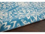 Nourison Jubilant 5' X 7' Ivory Blue Area Rug - Image 6
