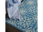 Nourison Jubilant 5' X 7' Ivory Blue Area Rug - Image 7