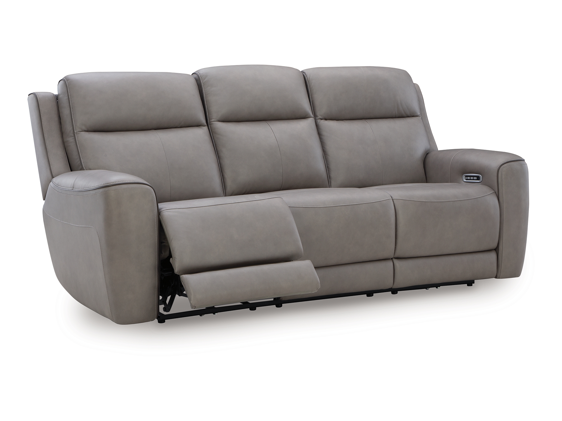 U10900-15-ANGLE-OPEN-SW-P1-KO 5Z-Relaxation Dual Power Leather Reclining Sofa - Image 1