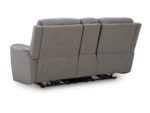 5Z-Relaxation Dual Power Leather Reclining Loveseat with Console - Image 4
