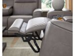 5Z-Relaxation Dual Power Leather Reclining Loveseat with Console - Image 7